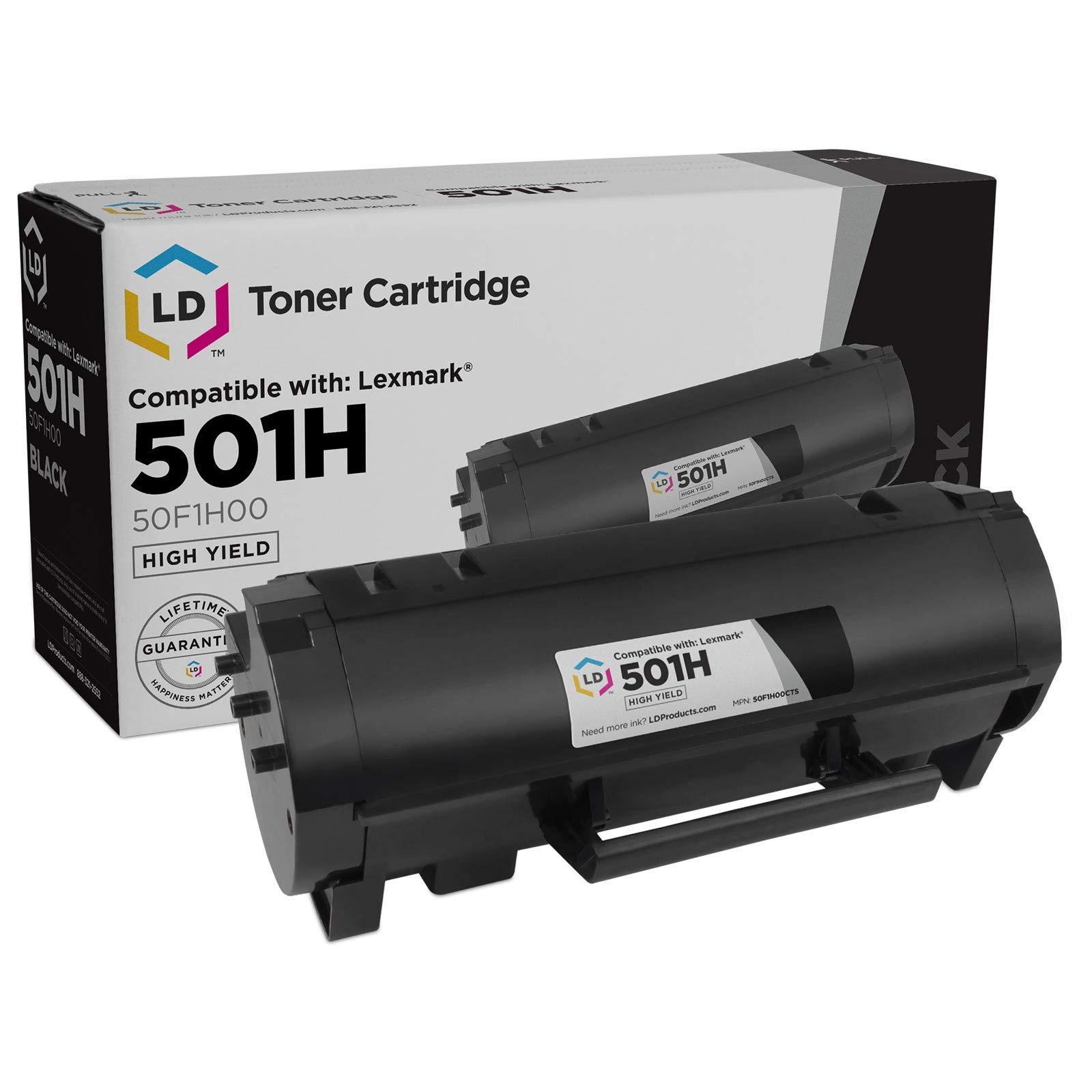 Compatible Toner Replacement for Lexmark 501H 50F1H00 HY (Blk)