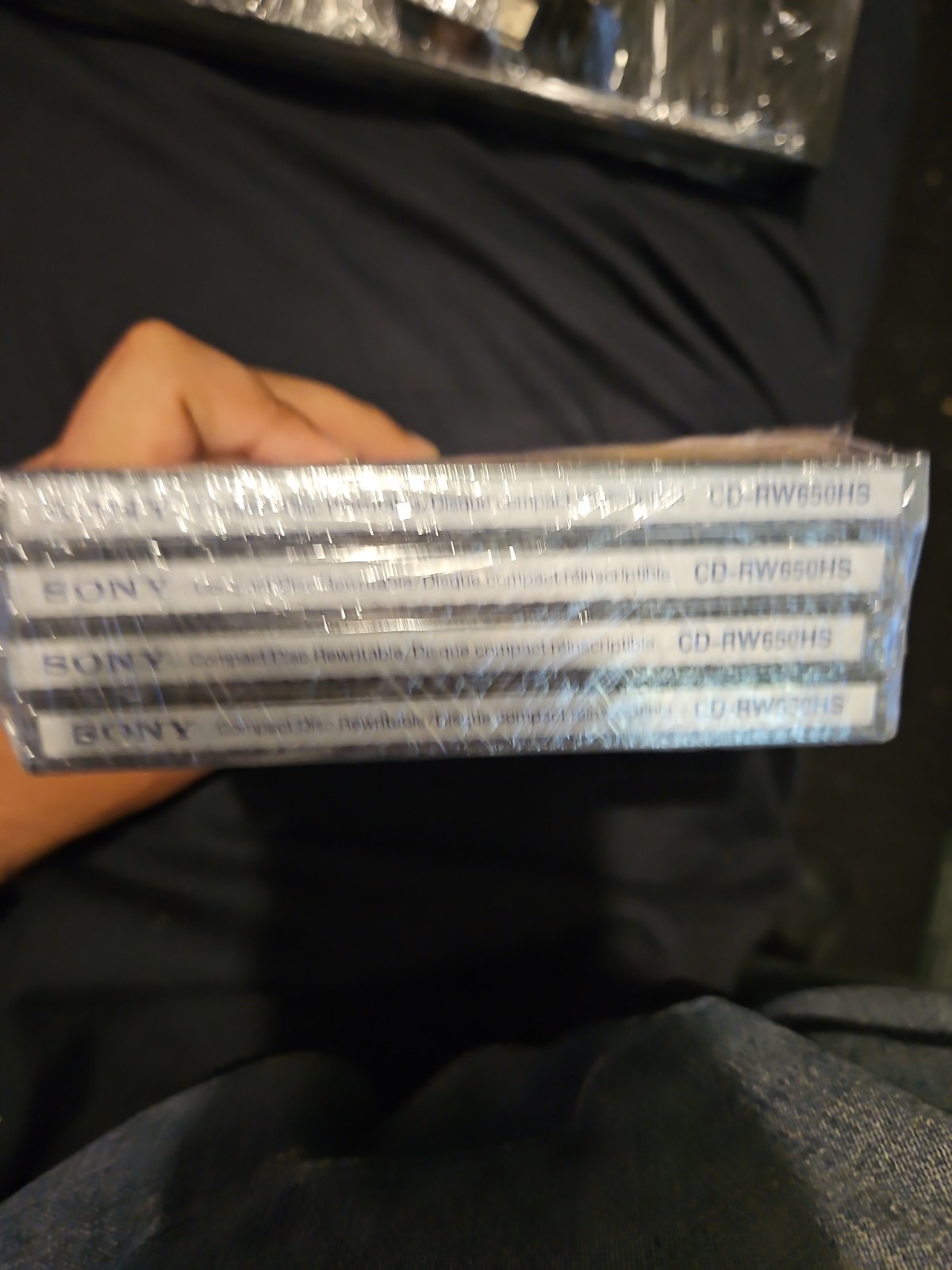 Sony CD-RW 650 MB Lot of 4 Rewritable Discs Factory Sealed-  New
