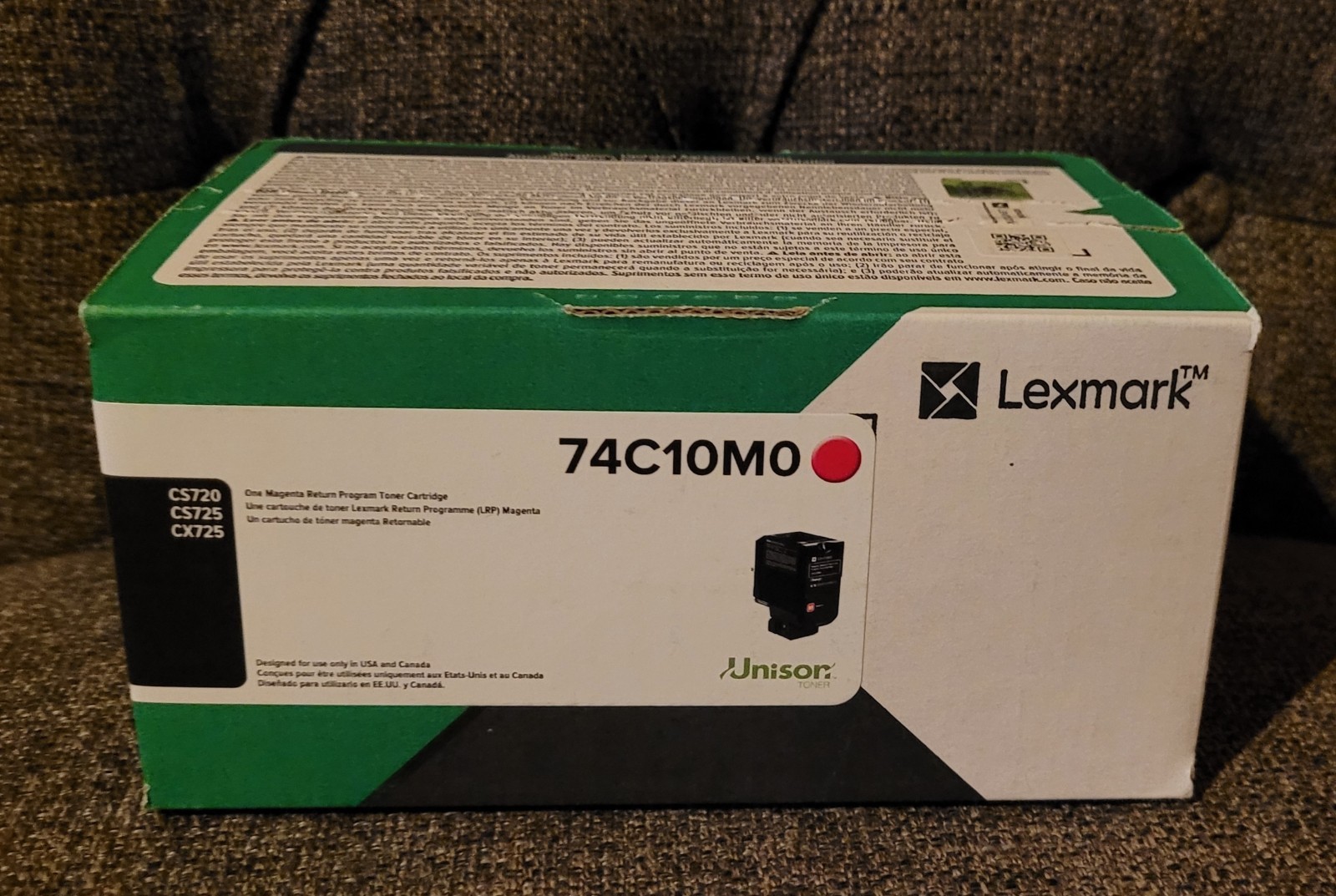 Lexmark 74C10M0 Magenta Toner Cartridge – Genuine OEM – New