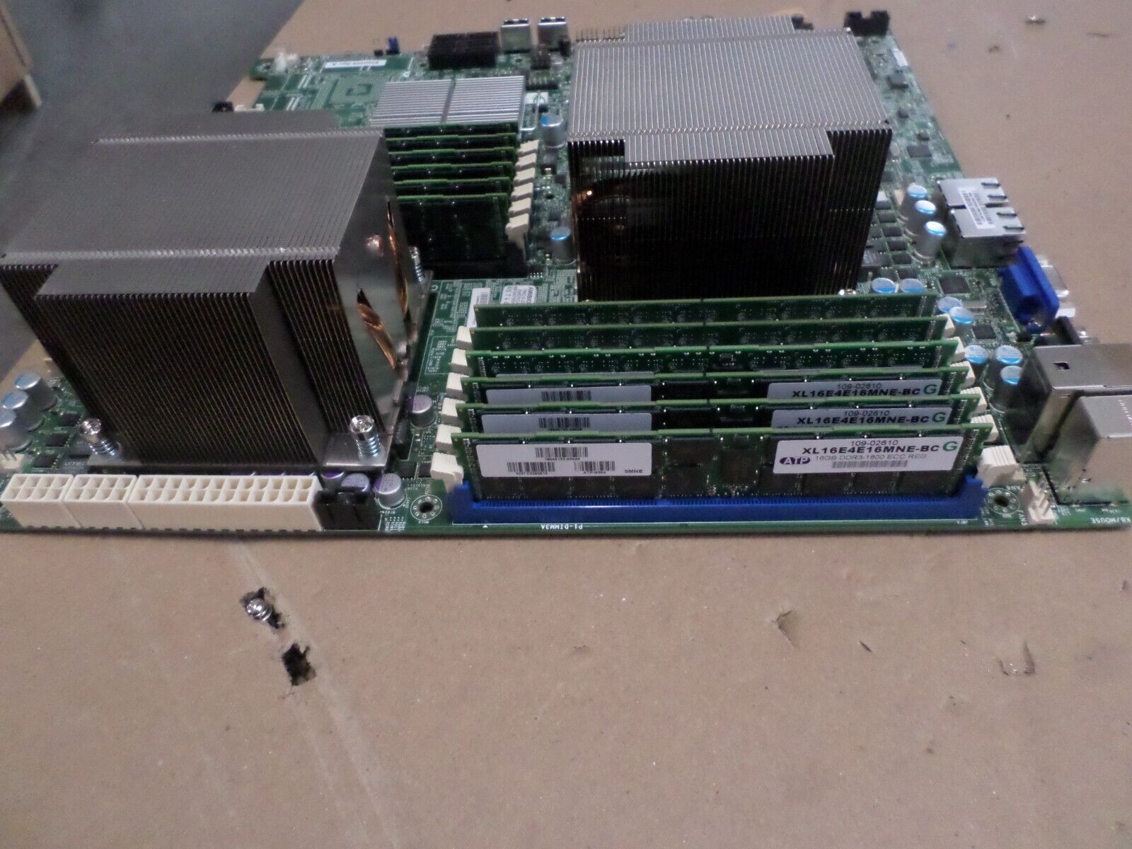 Supermicro X8DTE-F-CS045 Dual CPU X9 16GB DDR3 ECC RAM Server Motherboard