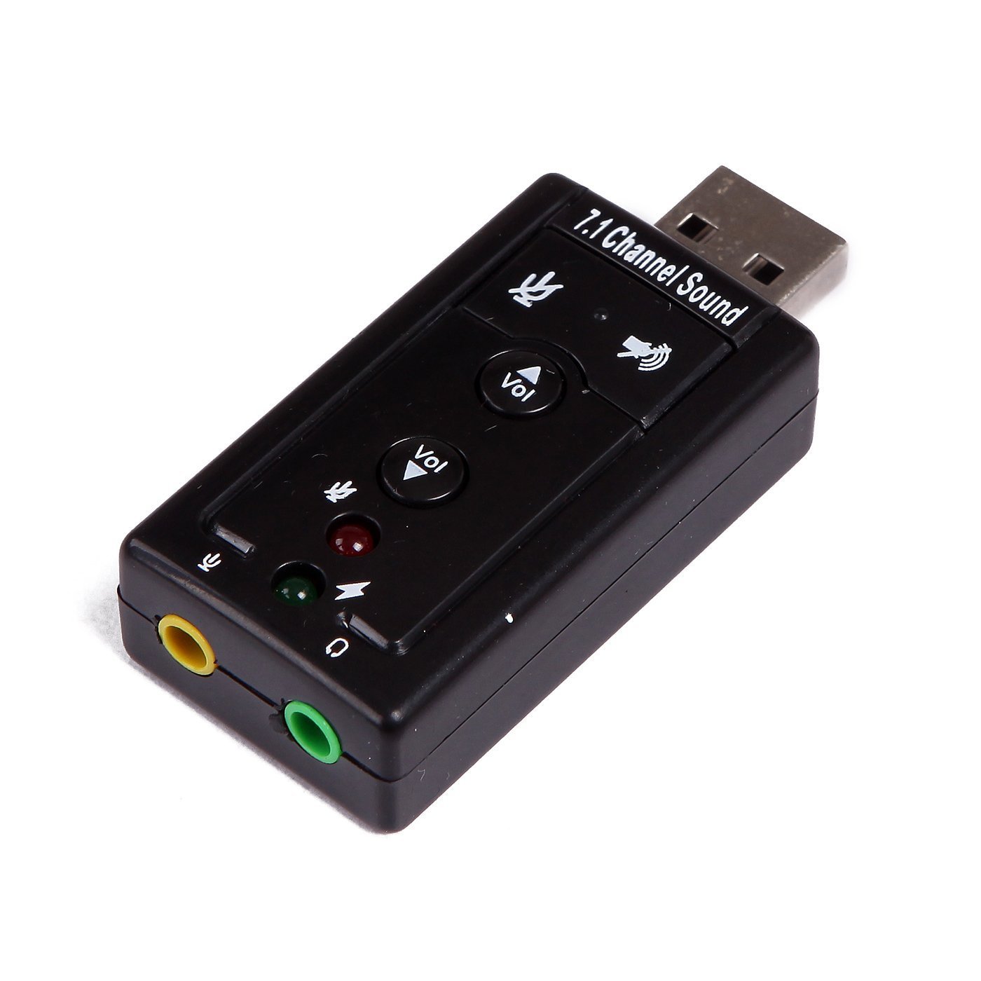 USB 2.0 External 7.1 Channel 3D Virtual Audio Sound Card Mic Adapter PC Laptop