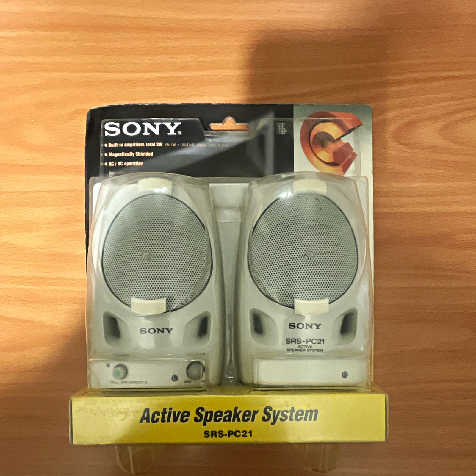 Sony SRS-PC21 2.0 Active Wired Computer Speakers 3.5mm Magnet Shielded White