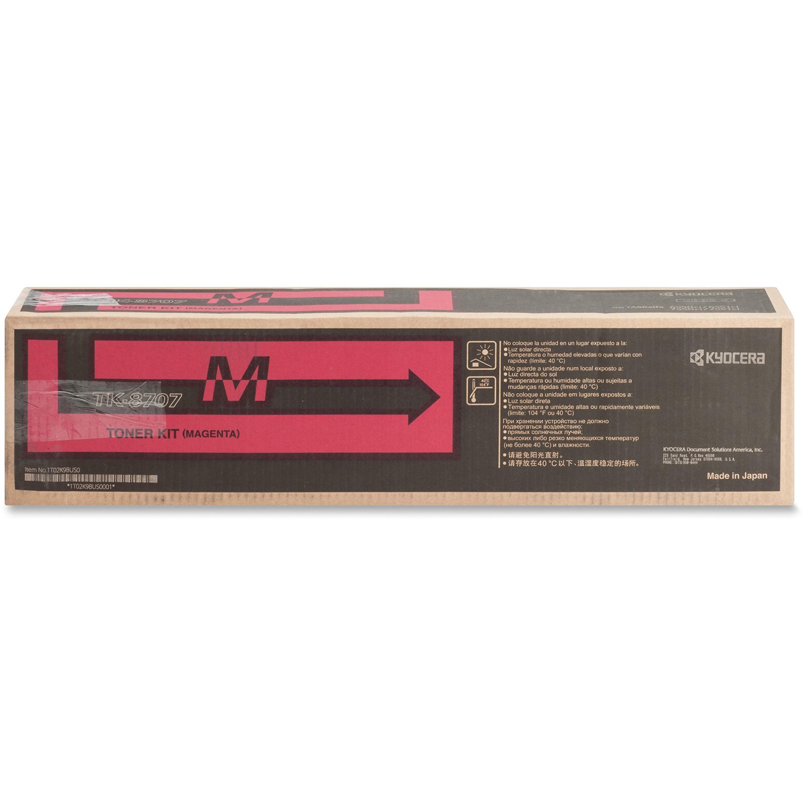 Kyocera 1T02K9BUS0 TK-8707M Laser Toner Cartridge Magenta