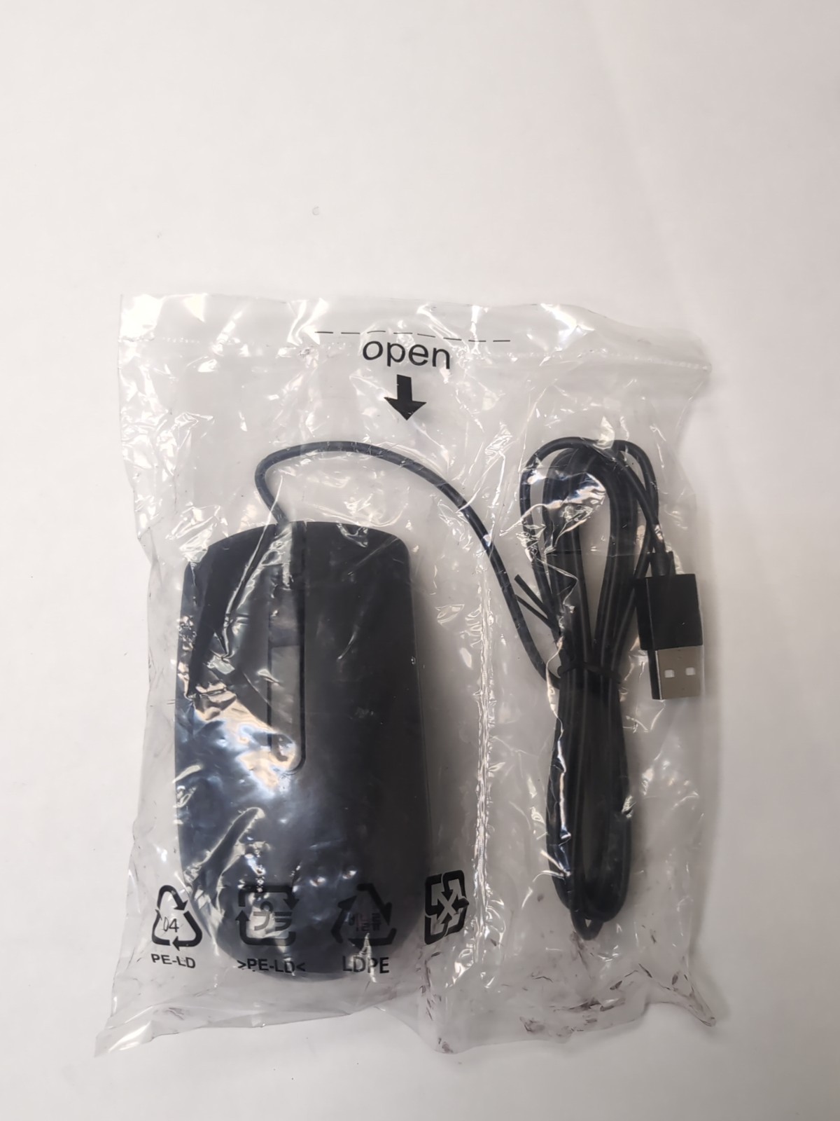 Dell Mouse Black USB 2 Button Wired Optical  + Scroll Wheel CH4003C6 CN-0DMV3P