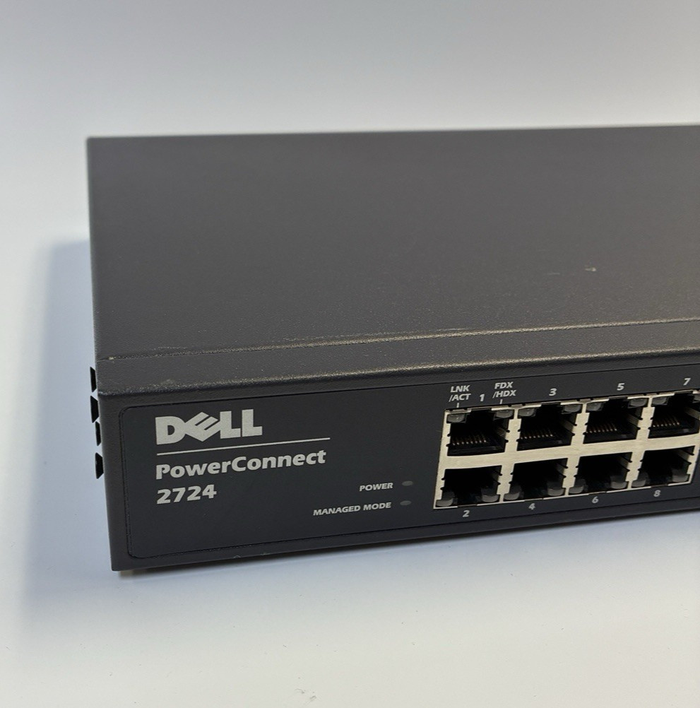 Dell PowerConnect 2724 24-Port Gigabit Managed Network Switch Dell P/N: J0632