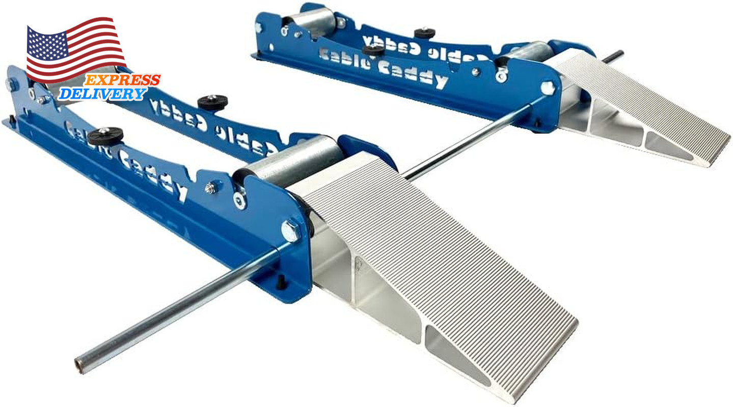Cable Dispenser Cable Caddy Twin 3In1 for Big Cable Reels up to 40 Inch