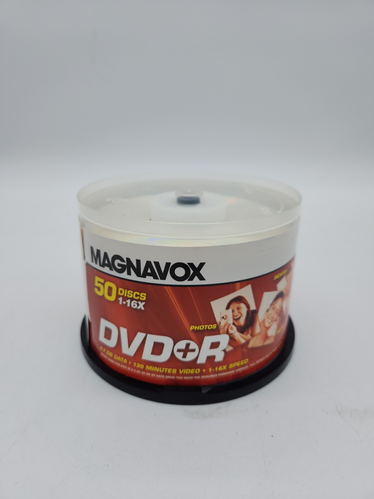 Magnavox DVD+R 50 Disc Pack 4.7 GB Data 120 mins Video 1-16X Speed
