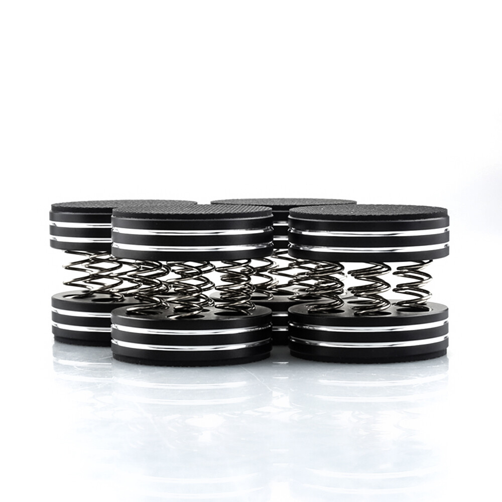 4pcs Aluminum Spring Speakers Spike Isolation Stand Isolation Amplifier Foot Pad