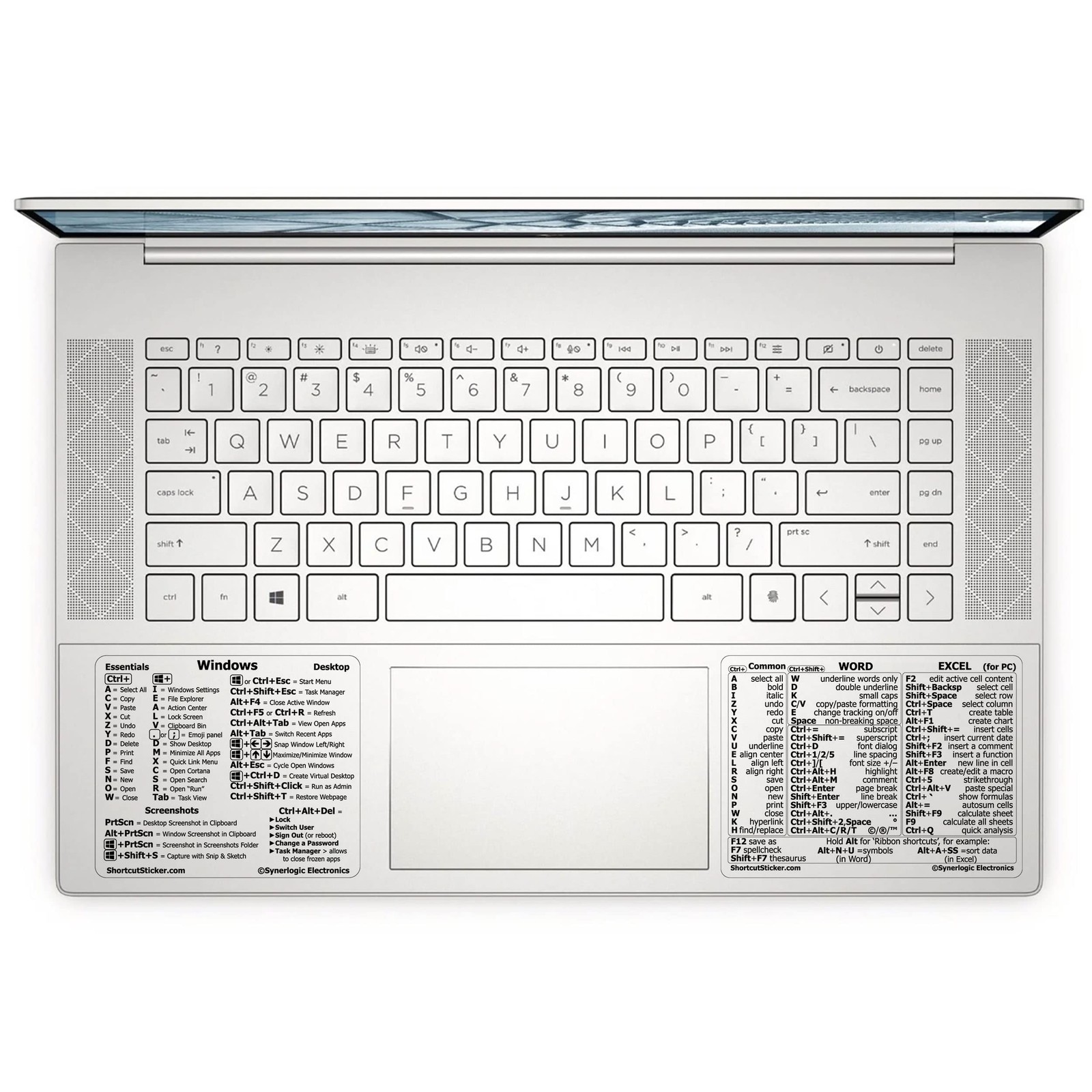 Keyboard Shortcut Stickers for Windows Word Excel Vinyl