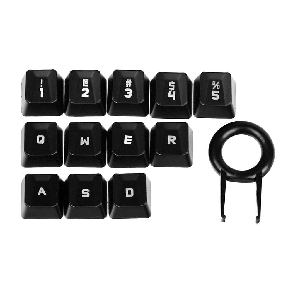 12 PCS Performance Gaming Keycaps For RomerG Switch G413 G910 Black