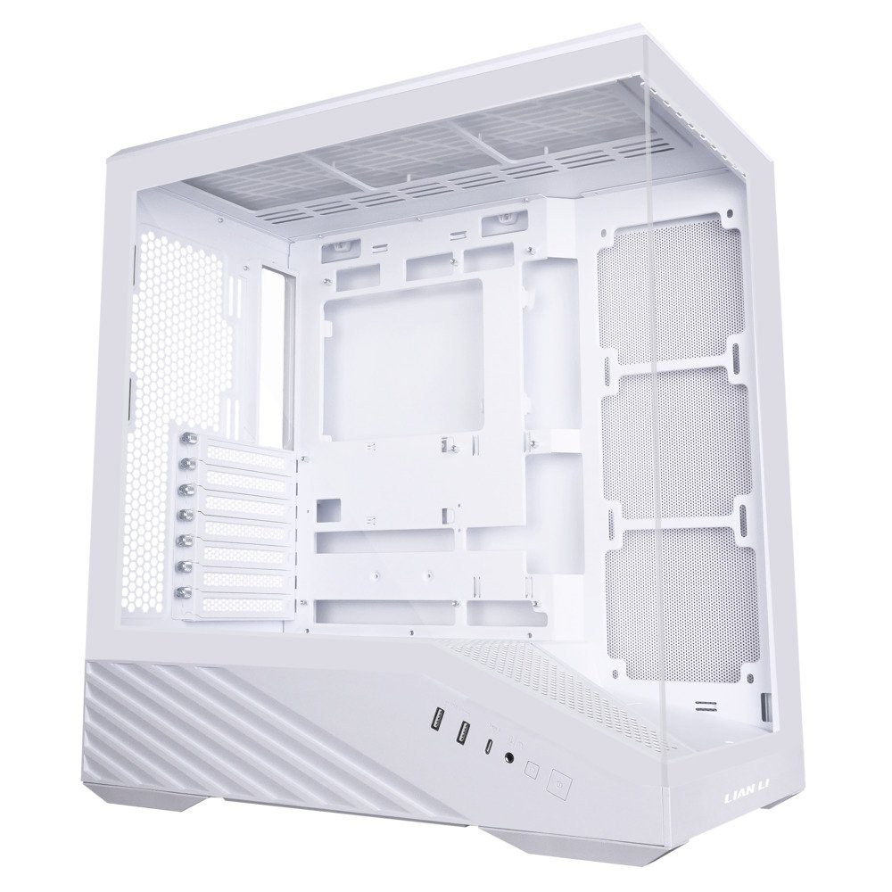 Lian Li V100 ATX Mid-Tower PC Case V100W White w/Pre-Installed LED Strip