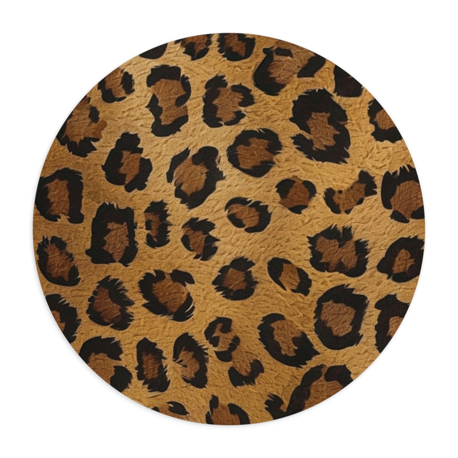 Leopard Print Mouse Pad | Brown Cheetah Pattern Desk Mat