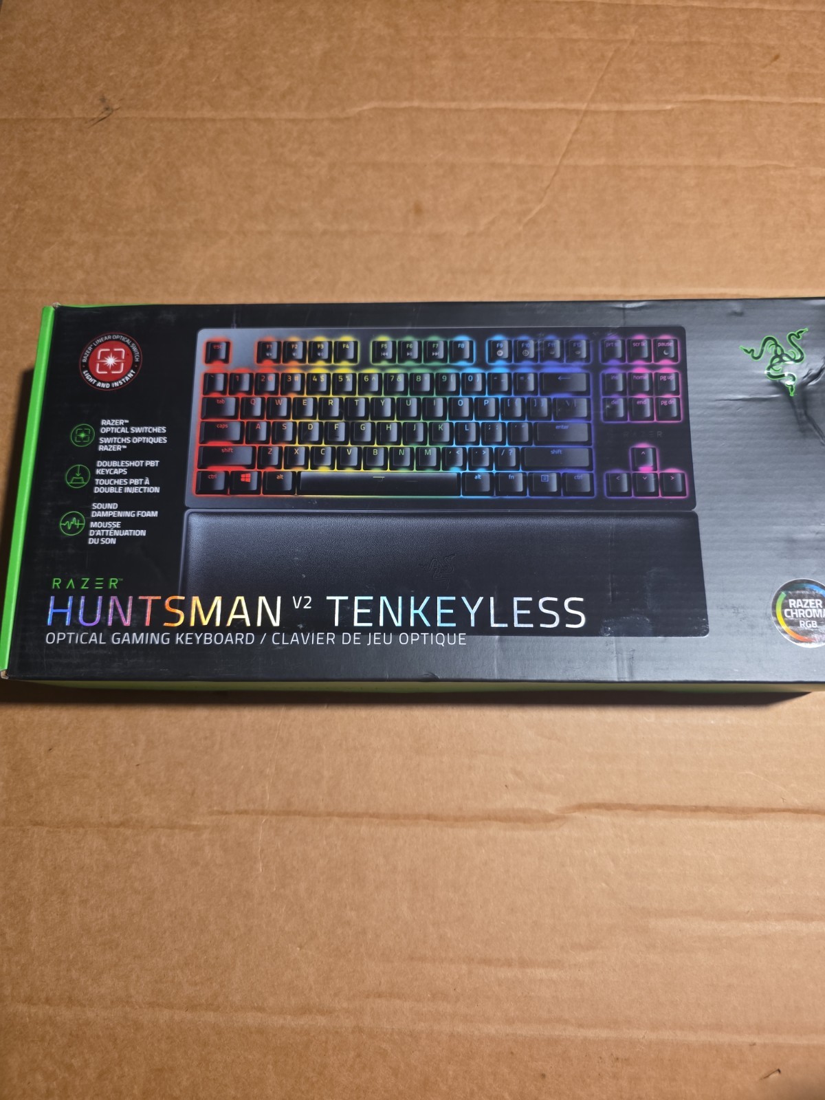 Razer Huntsman V2 TKL Tenkeyless Gaming Keyboard New Sealed