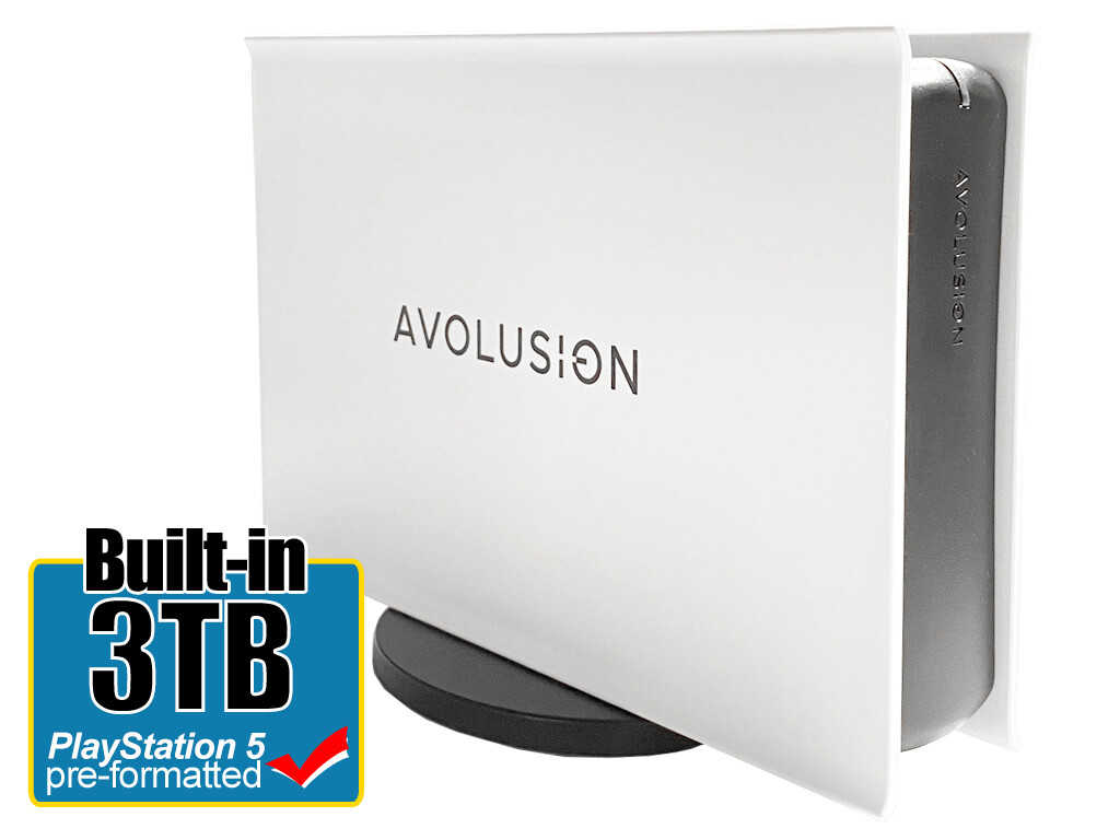 Avolusion PRO-5X 3TB USB 3.0 External Gaming Hard Drive for PS5 Game Console