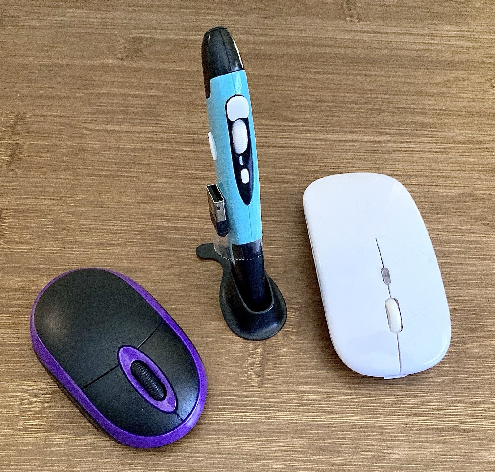 3 Wireless Computer Mouse Set USB Optical PC Laptop Pen Mouse Ergonomic