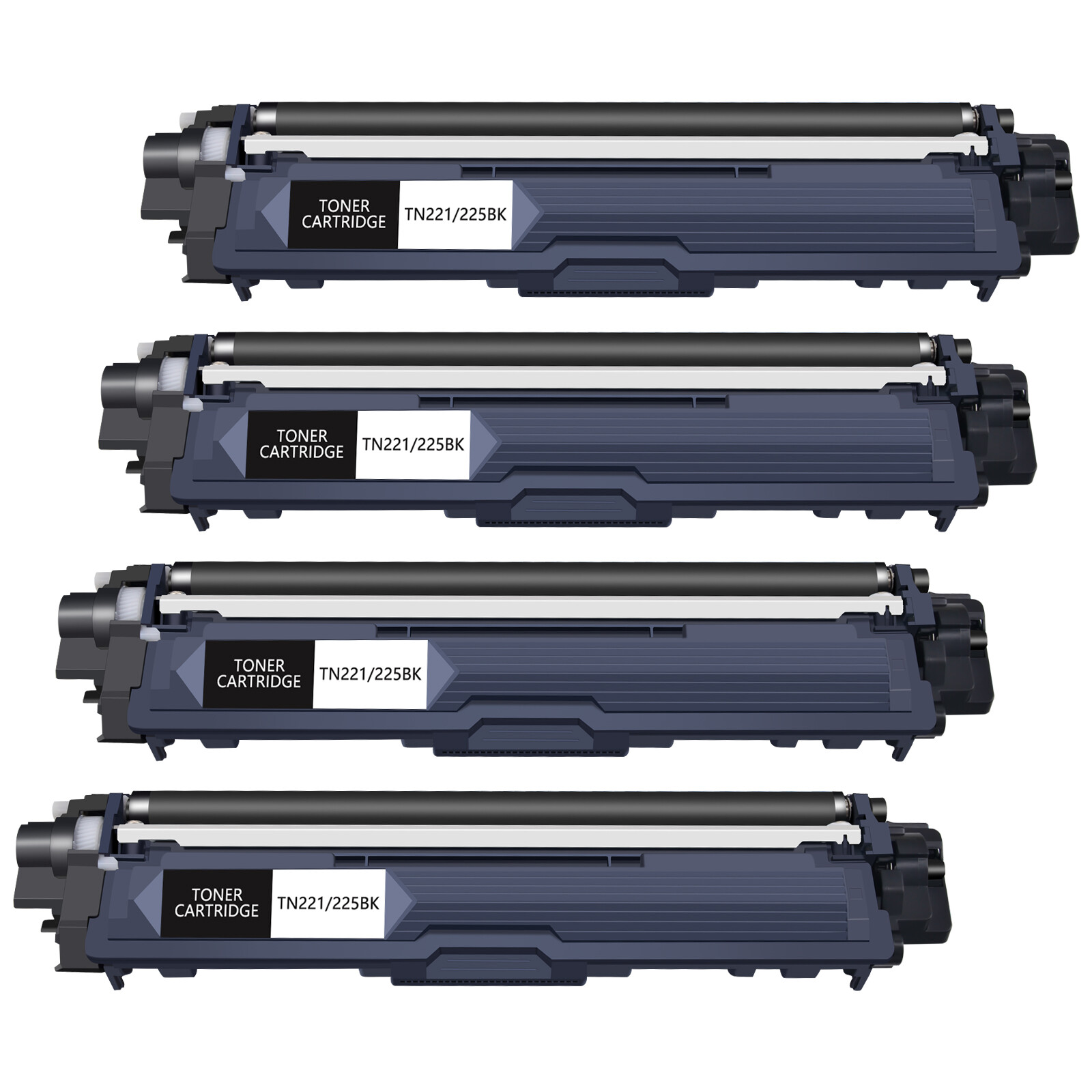 4PK TN221 TN-221 Black Toner Cartridge For Brother HL-3140CW HL-3170CDW Printer