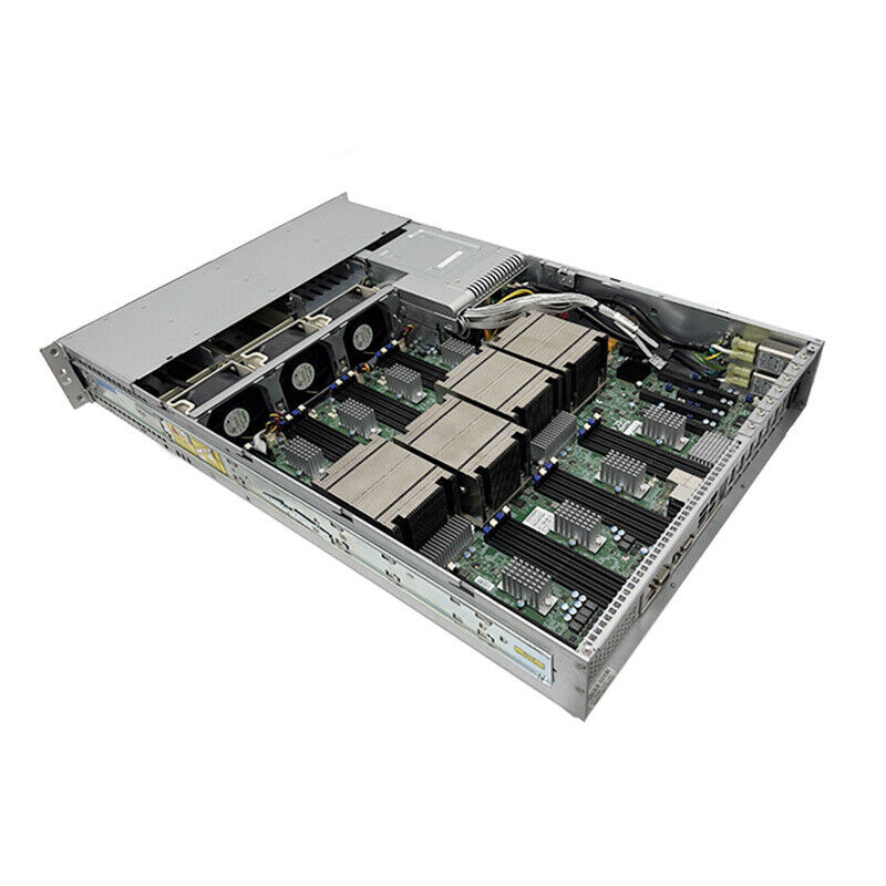 Supermicro X10QBL-4CT E7-4850V3 256Gb 480G SSD 1400W * 2 quad 2U rack server