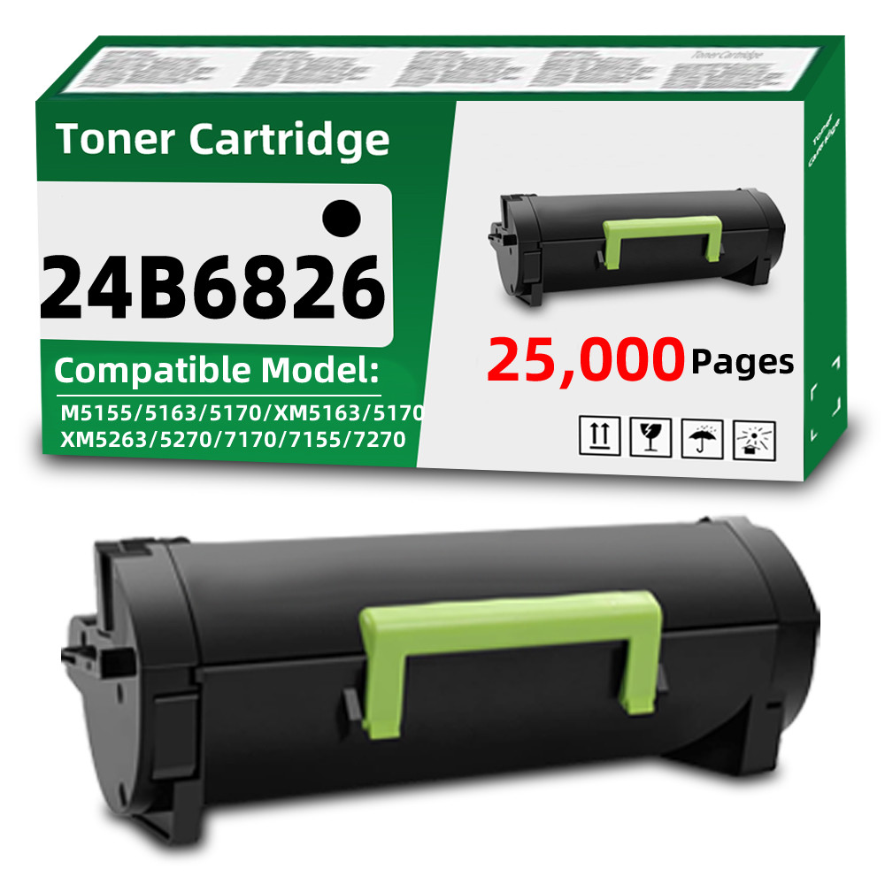 24B6826 Toner Cartridge Compatible for Lexmark XM7270 XM5270 XM7170 XM7163 7263