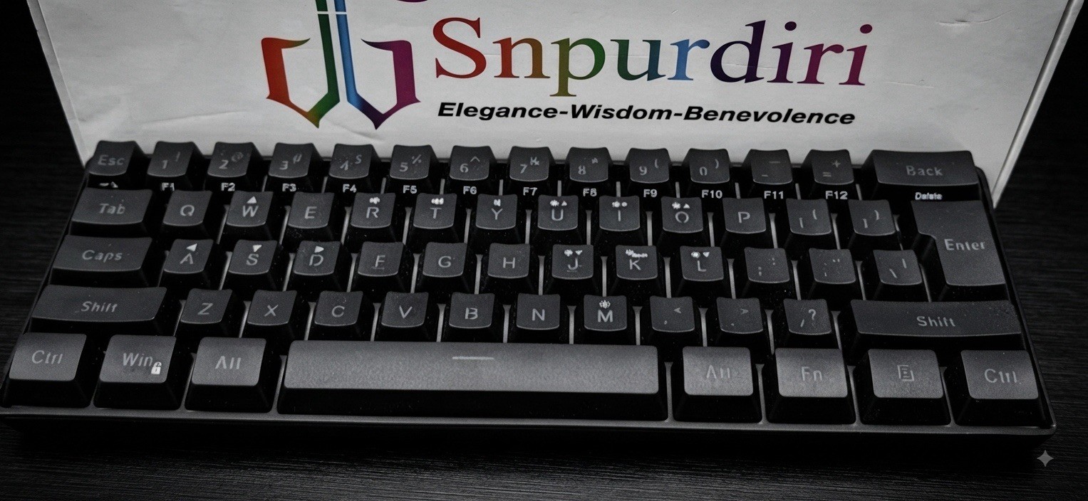 Snpurdiri V700 60% Gaming Keyboard, 61 Keys Multi Color RGB Illuminated LED.