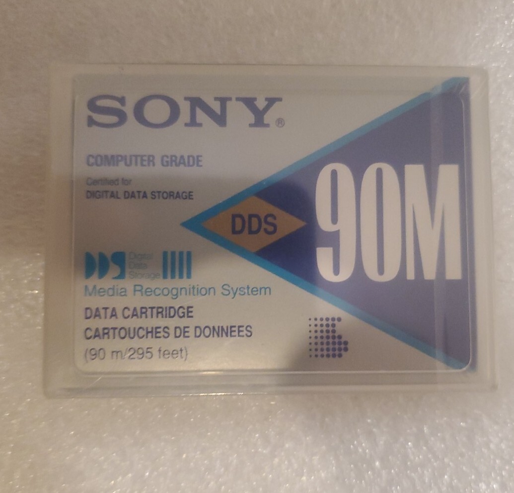 Sony DG90MAA Computer Grade DDS Digital Data Storage Cartridge. 90 m/295 ft NEW.