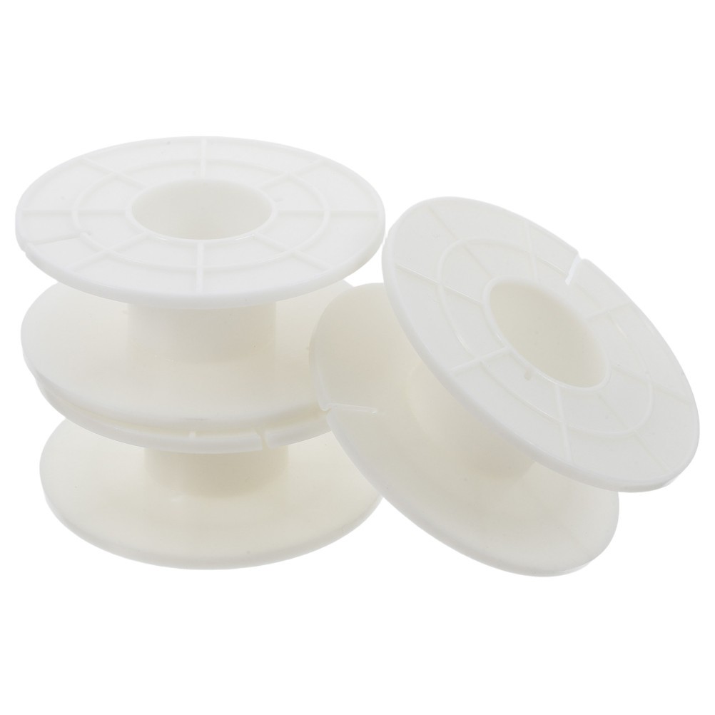 Portable 3Pcs Cord Storage Reel Set Durable Plastic Cable Carrier White