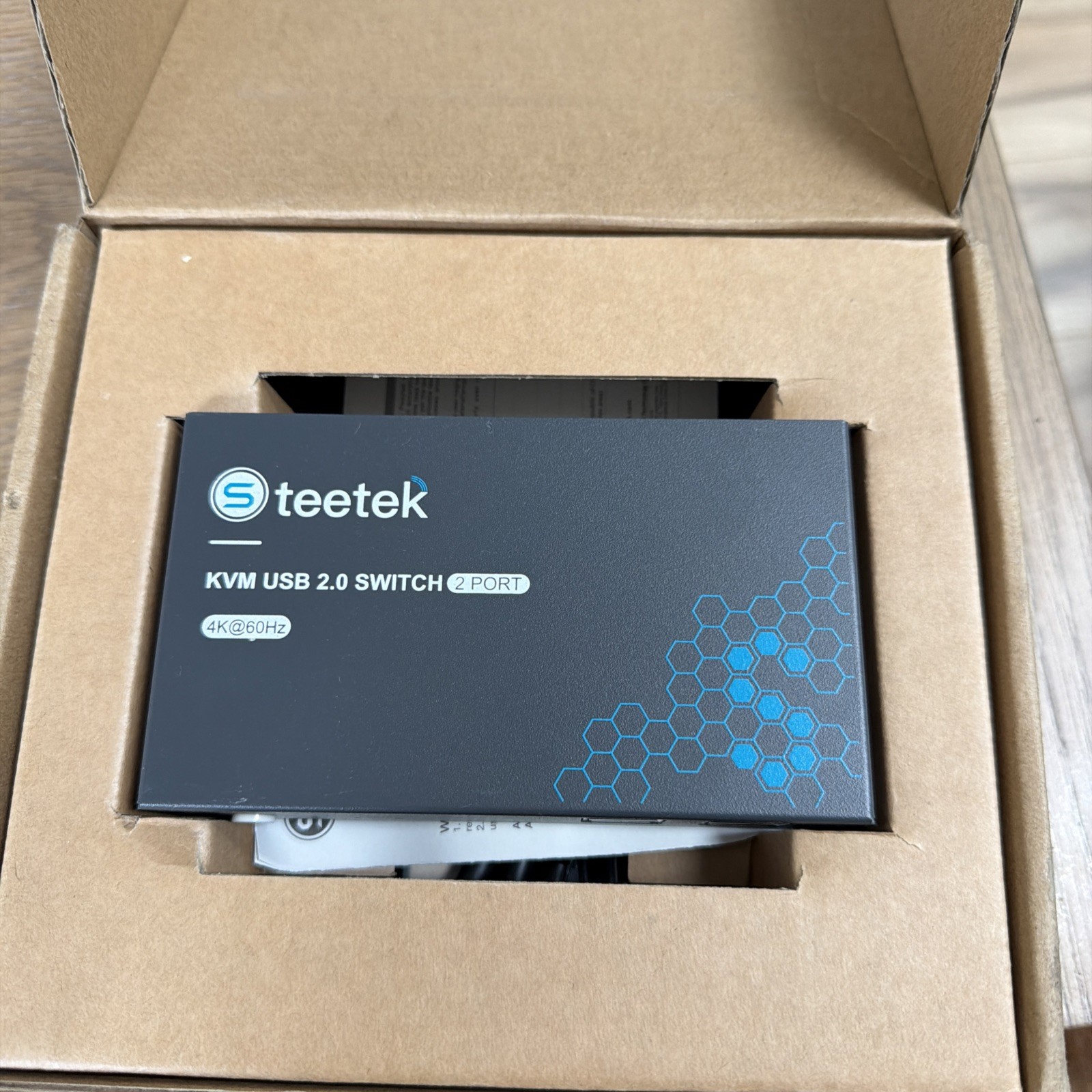 STEETEK - KVM Switch HDMI Dual Monitor Extend Display - 2 PORT / 4K@60Hz
