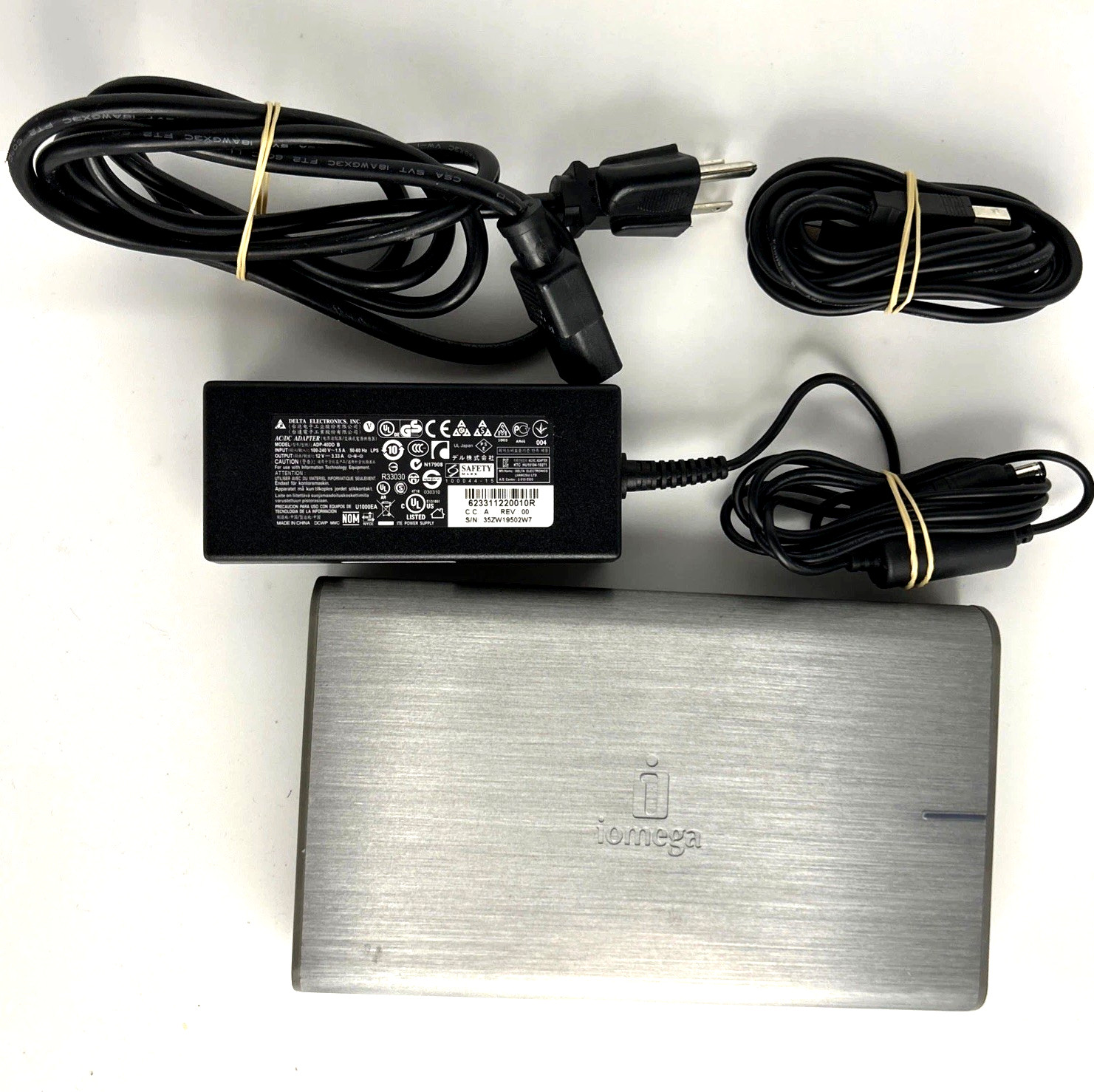 Iomega 500GB External Hard Drive LDHD-UP USB 2.0 Silver w/ Adapter 31868600