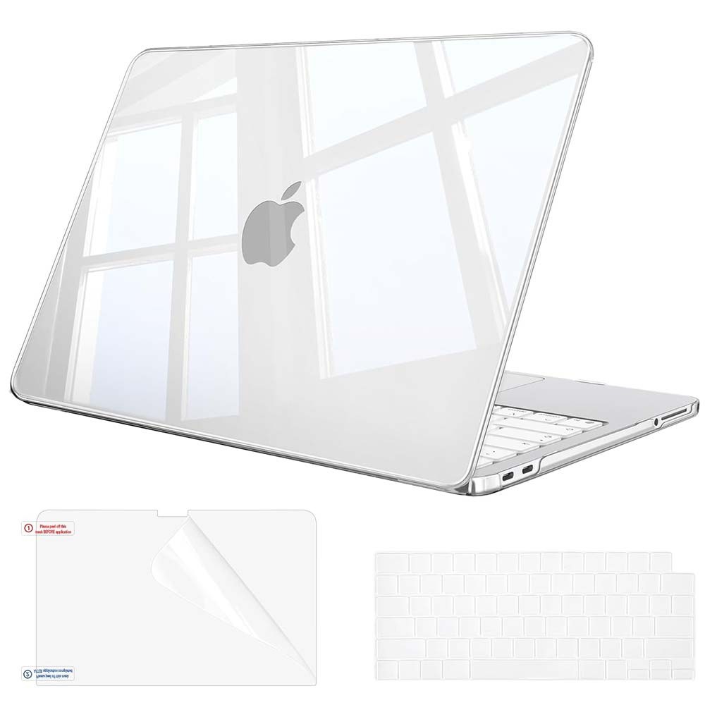 For MacBook Neo 13" A3404 Clear Shell Case+Keyboard&Screen Protector/Sleeve Bag