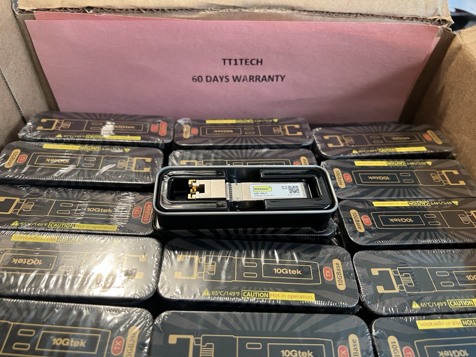 1 NEW 10Gtek ASF-10G-T For Cisco SFP-10G-T-X, 10G SFP+ Copper RJ45 10GBase-T,30m