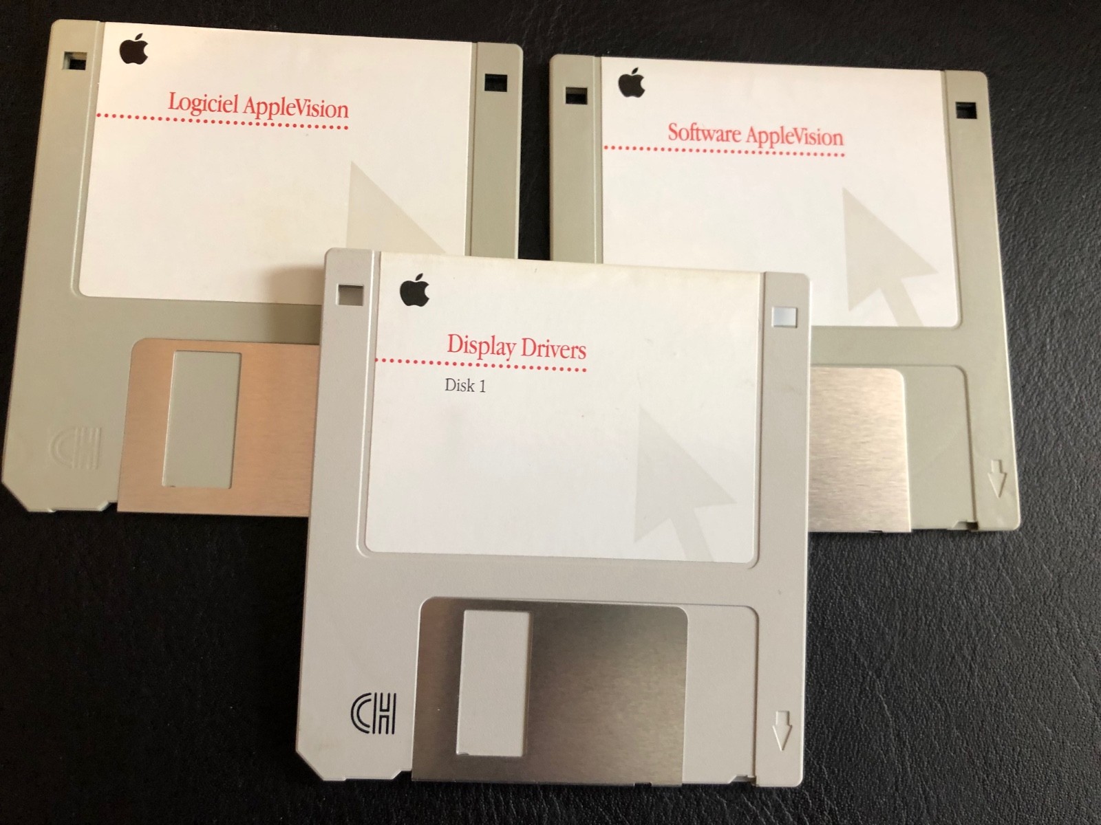 AppleVision / Display Drivers Lot of 3 Diskettes / Macintosh Computer Software