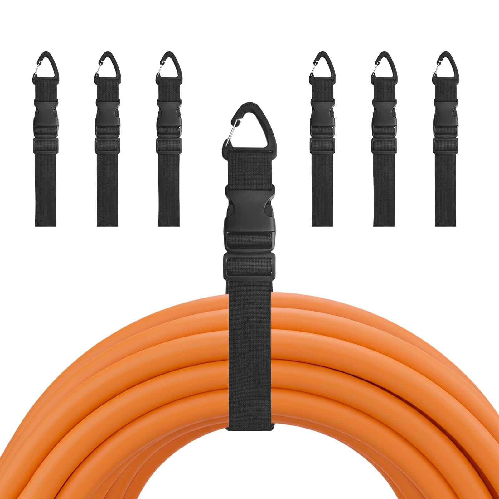 7PCS Heavy Duty Extension Cord Holder Organizer, 17.72IN Adjustable Storage S...