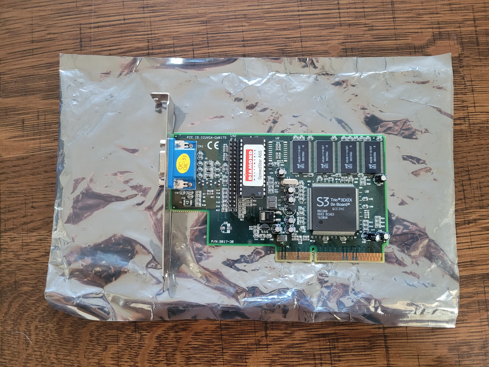 Diamond Multimedia Speedstar A55 9817-30 8MB AGP Video Graphics Card S3 Trio