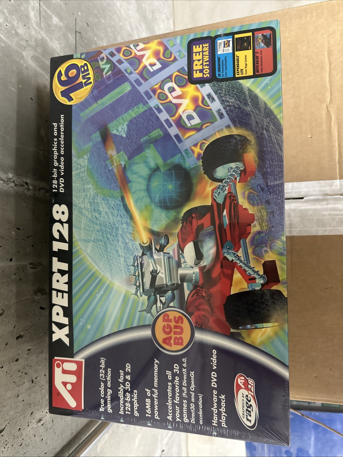 Vintage ATI Rage Xpert 128 100-416024 Video Graphics Card AGP PCI 16MB SDRAM