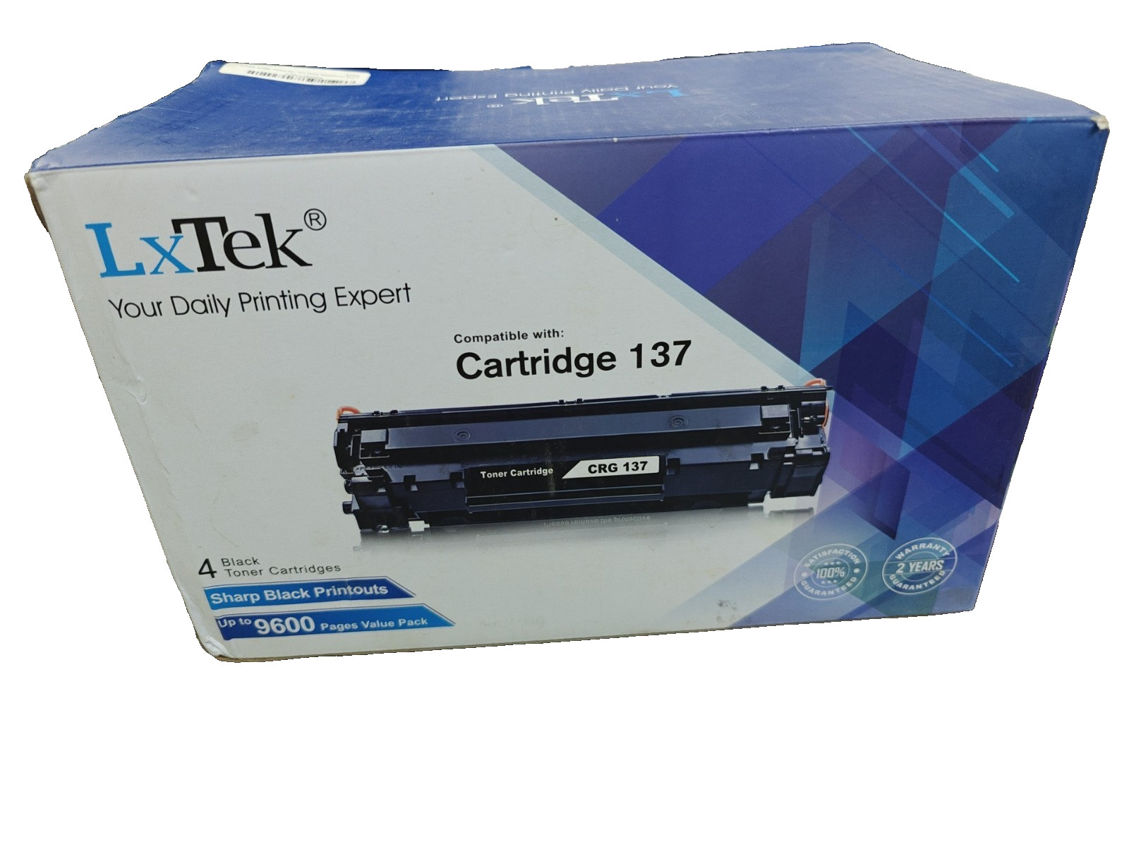LxTek 137 CRG-137 Black Toner Cartridge Compatible With Canon 137 - 2-PACK 