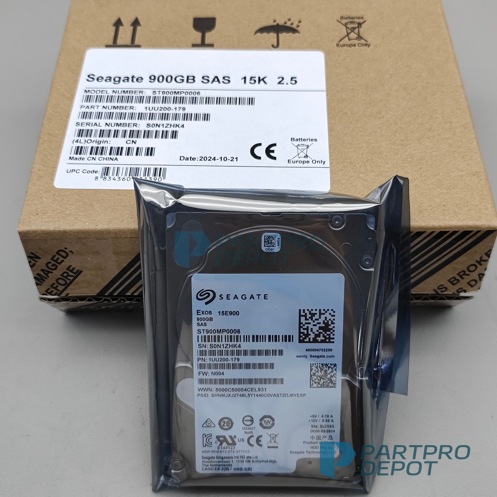 New ST900MP0006-HP HPE 900GB SAS 12G 15K SFF SC DS HDD