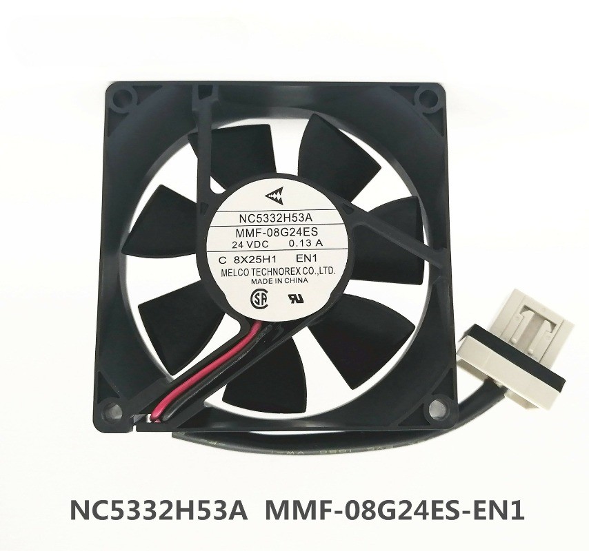 Compatible Mitsubishi NC5332H53A MMF-08G24ES-EN1 24VDC 0.13A 2-wire cooling fan