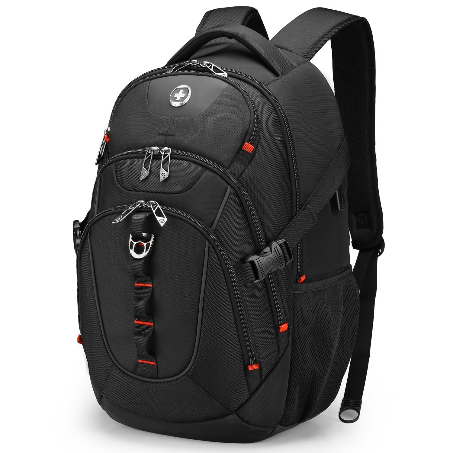 Swissdigital Design Laptop Backpack 15.6" USB Charging Port Black