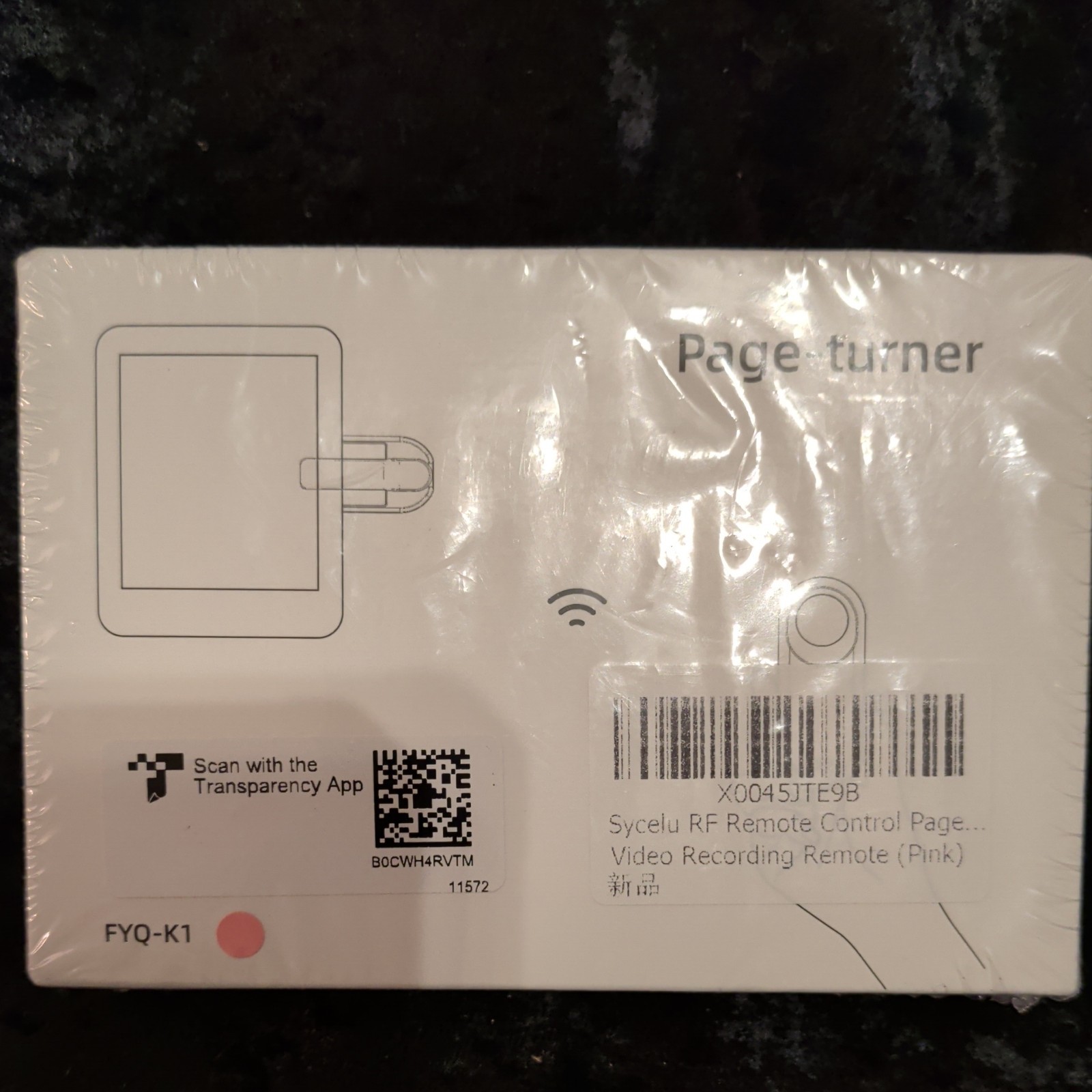 Datafy FYQ-K2 Remote Control Page Turner for Kindle NEW Sealed Pink