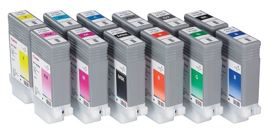 Genuine Ink Canon iPF5000 iPF6000 / PFI-101 MBK PGY GY C M Y PC PM Cartridges