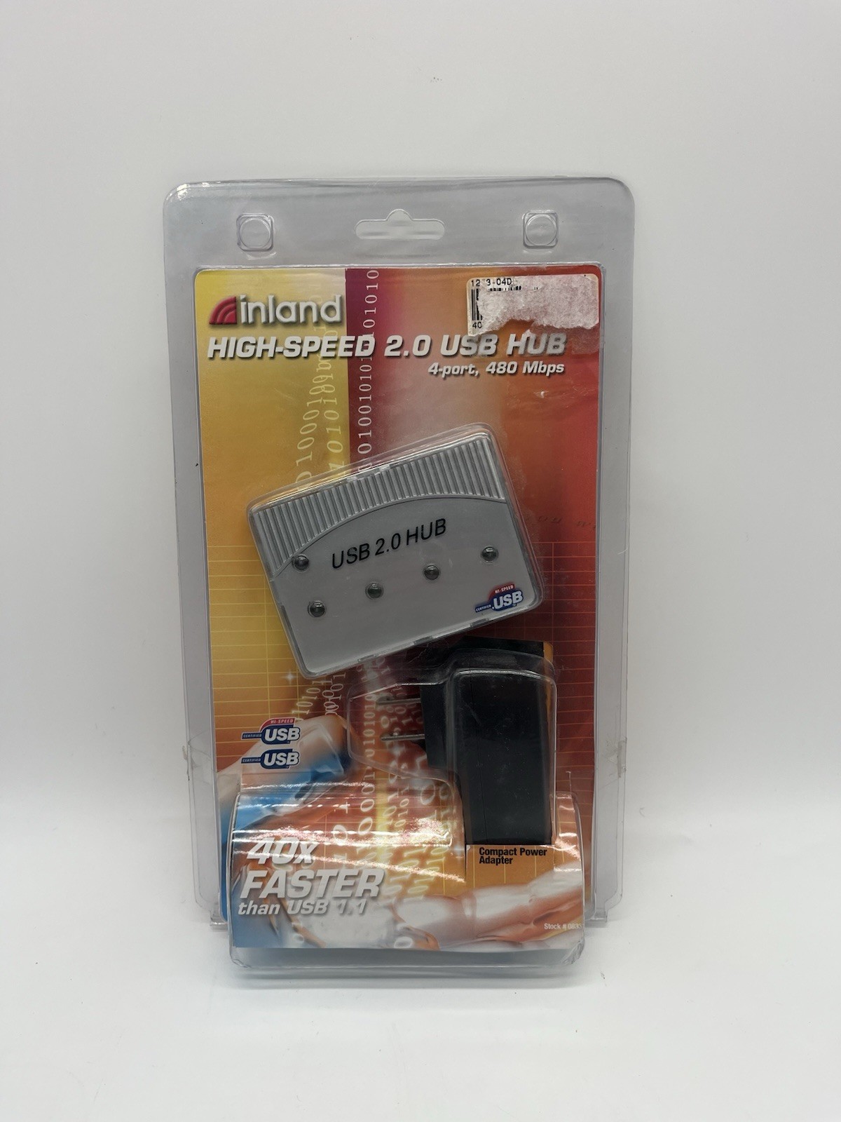 Inland High Speed 2.0 USB Hub 4port 480 Mbps