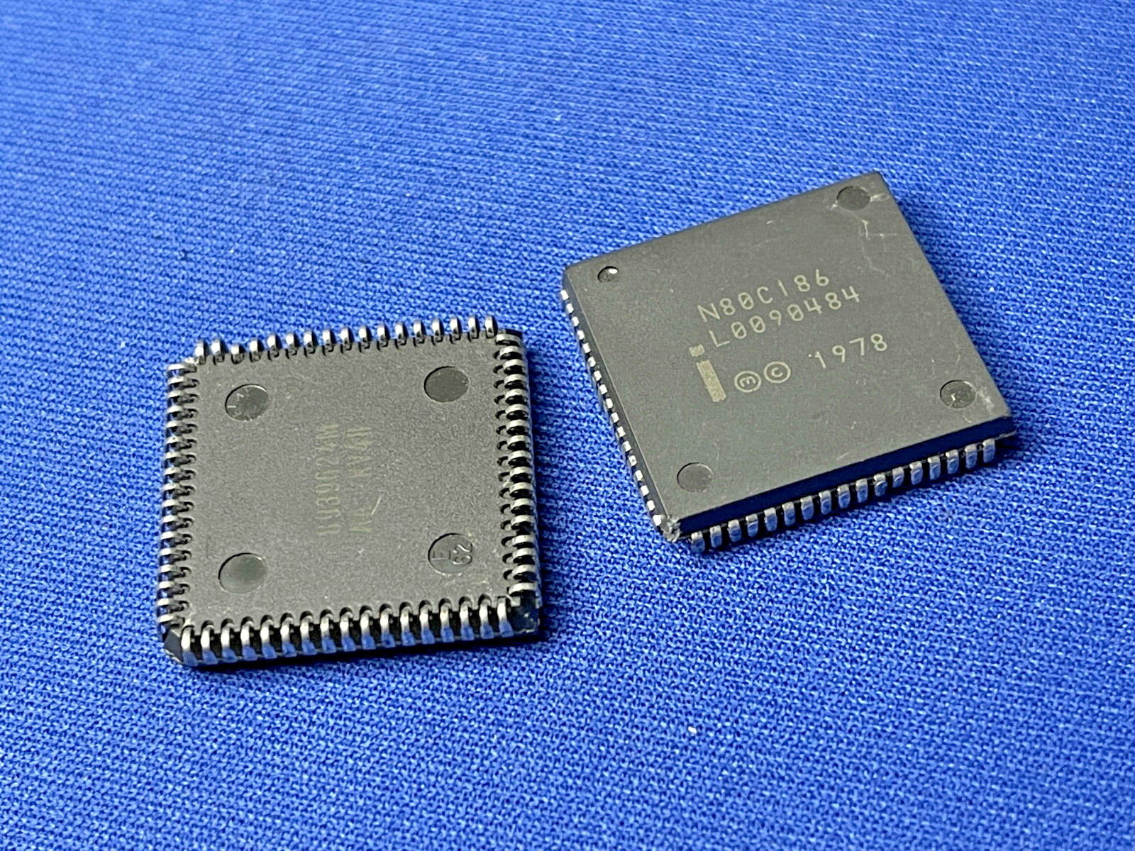 N80C186 Intel 80C186 Vintage PLCC Chip Rare COLLECTIBLE NOS LAST ONES