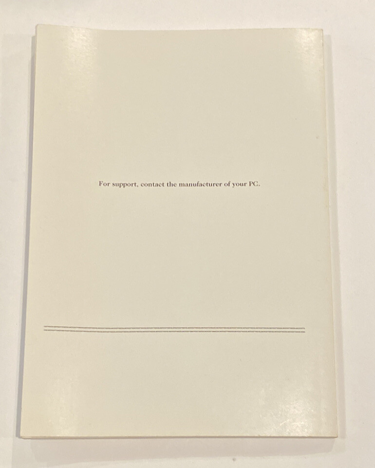 Microsoft MS-DOS 6.2 Operating System Concise User's Guide Original | New Price