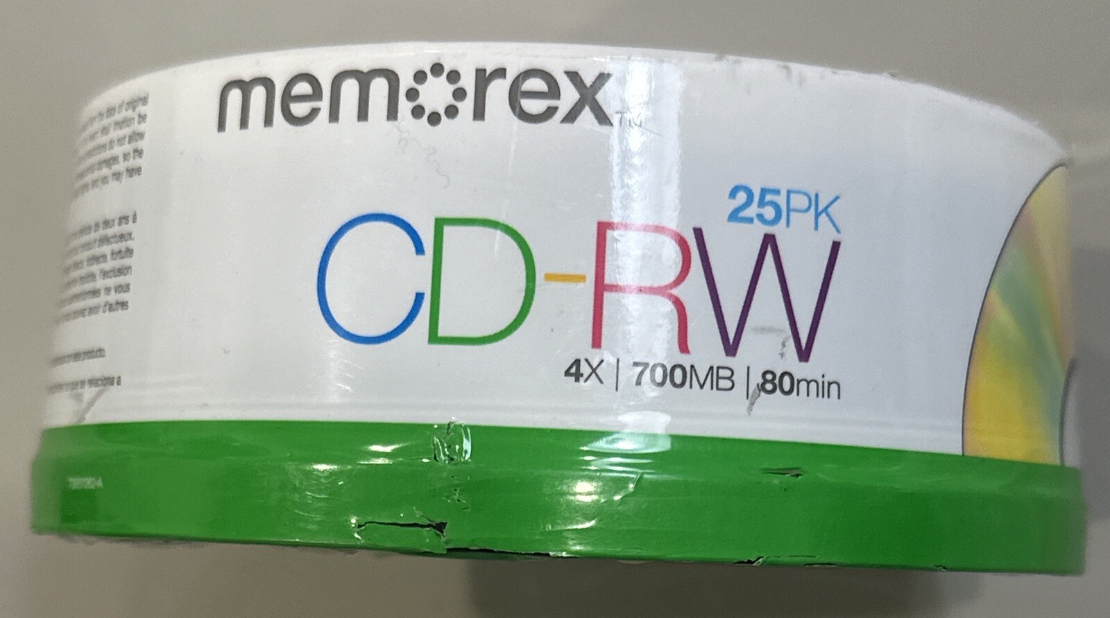 Memorex 25 Pack CD-RW Rewritable 700MB 80min BLANK CDs NEW SEALED