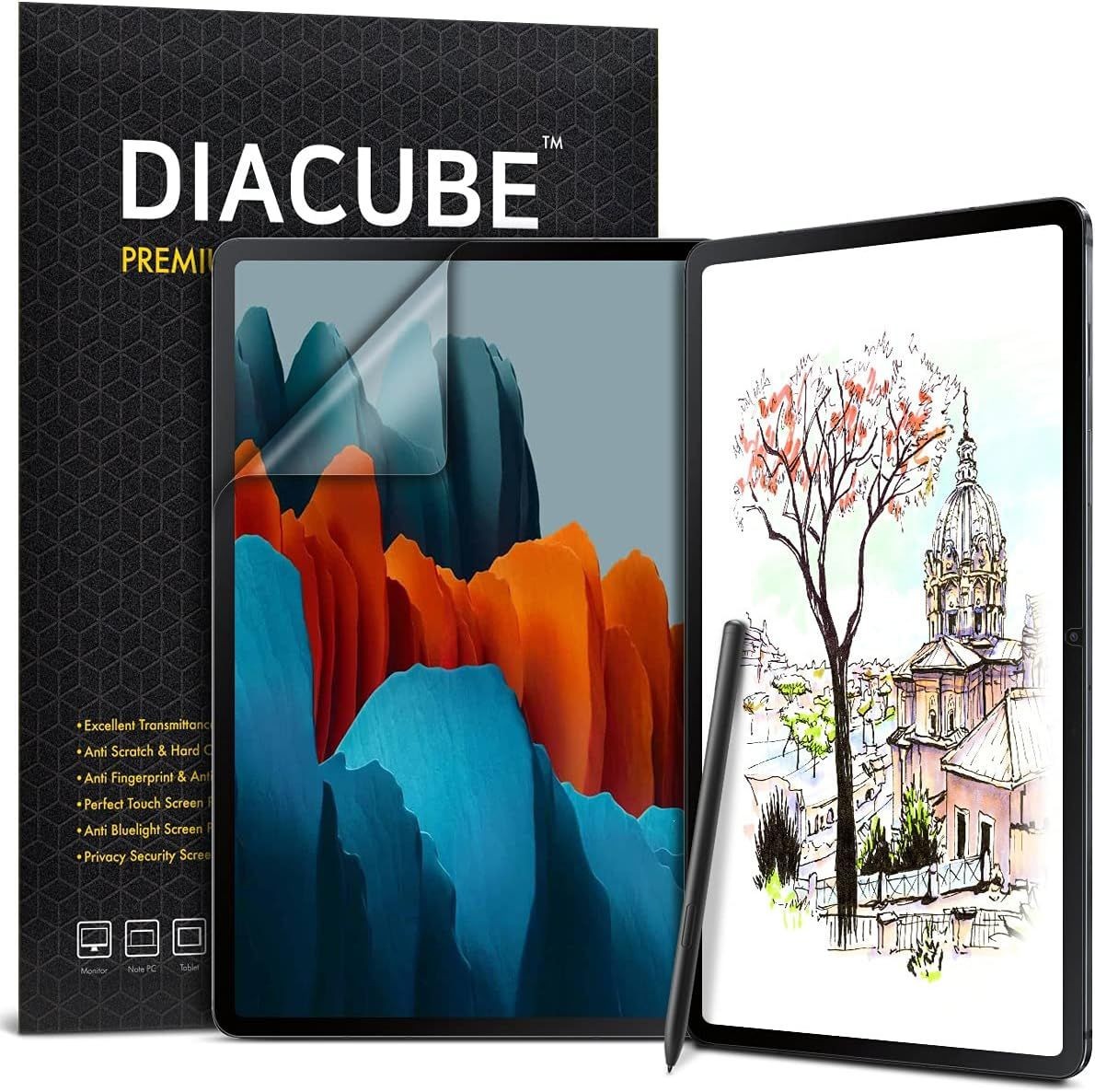 [1+1 Pack] Anti Glare Matte Screen Protector for Samsung Galaxy Tab S10 FE Plus