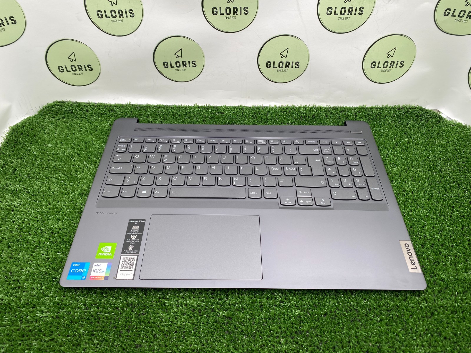 Used Genuine Lenovo Ideapad 5 Pro 16IHU6 NORDIC Backlit Palmrest HQ31304173000