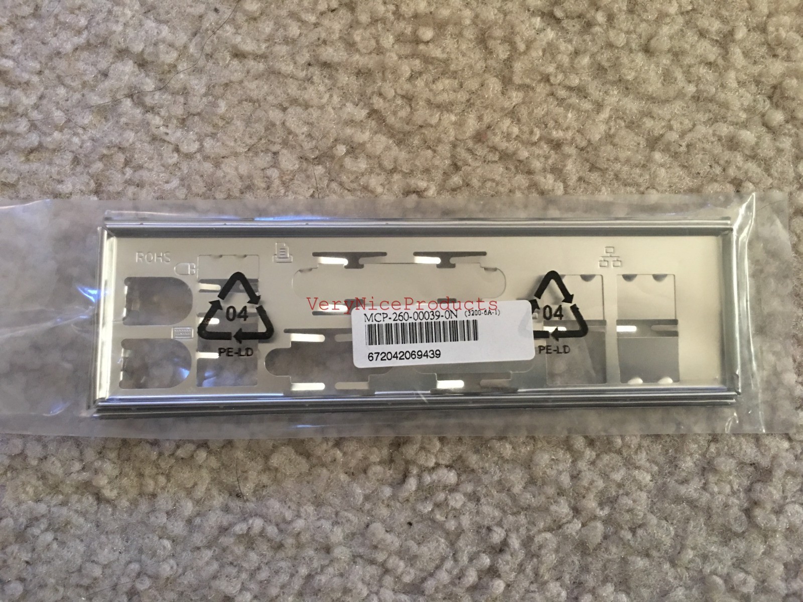 New Supermicro I/O Shield Motherboard Backplate MCP-260-00039-0N Server Chassis