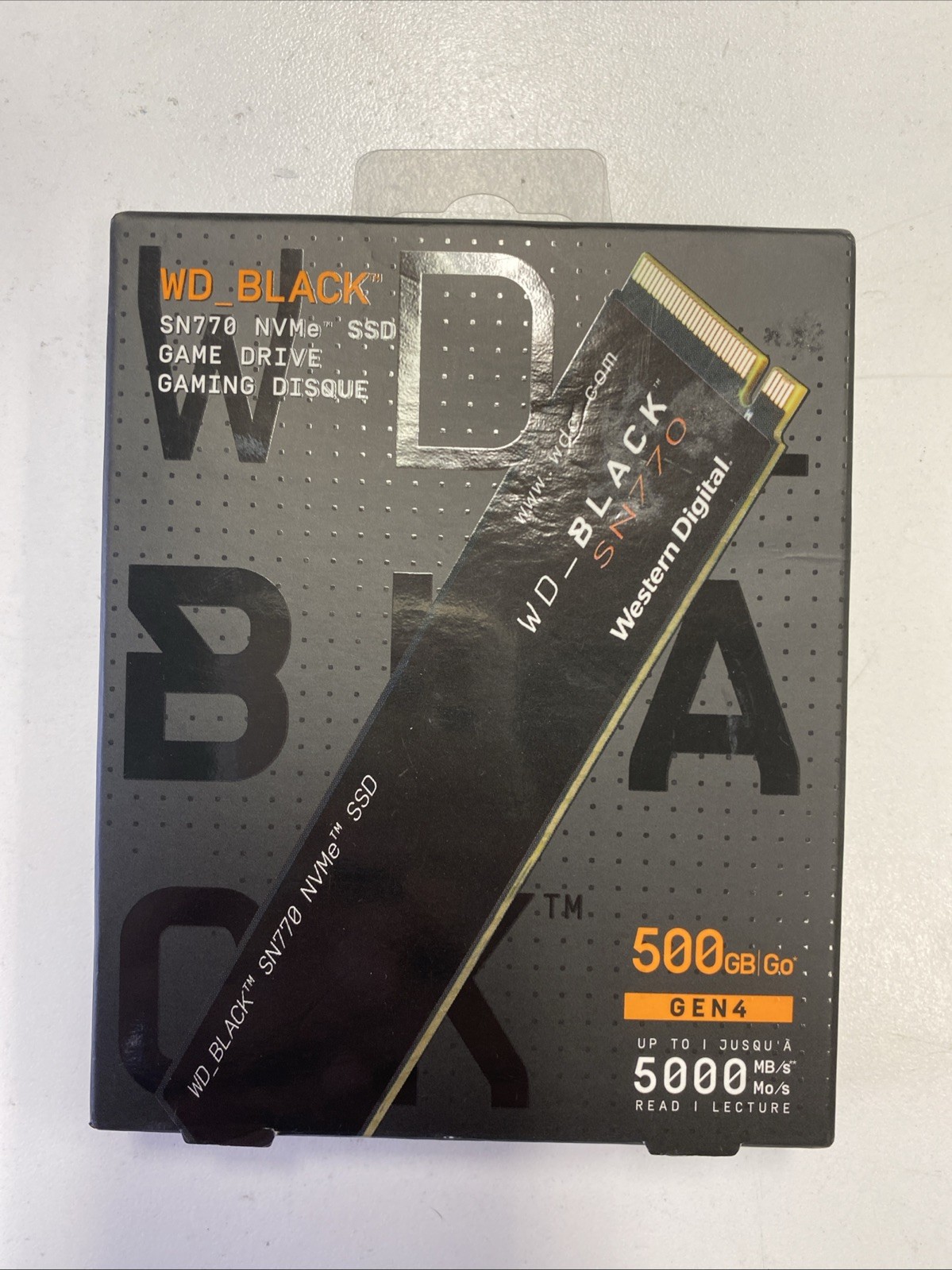 Western Digital WD_BLACK SN770 500GB M.2 NVMe Internal SSD (WDBBDL5000ANC)