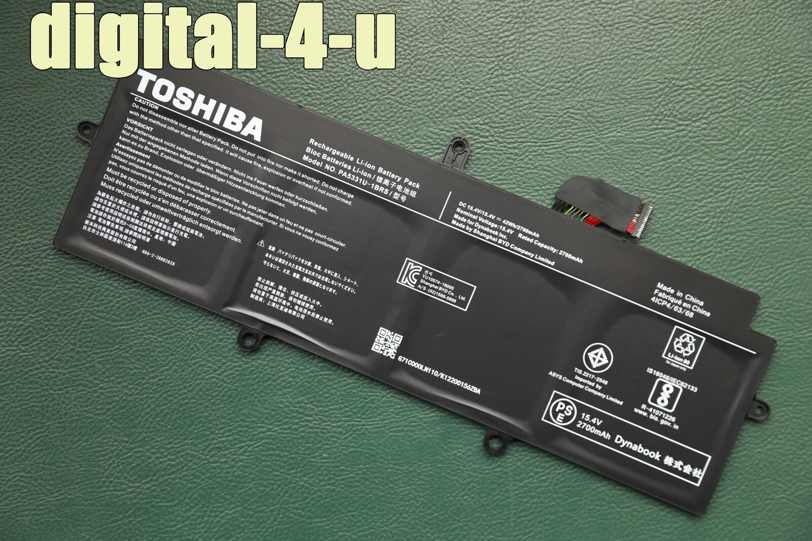 New Original PA5331U-1BRS Battery For Toshiba Portege A30-E A30-E-10N A30-E-120