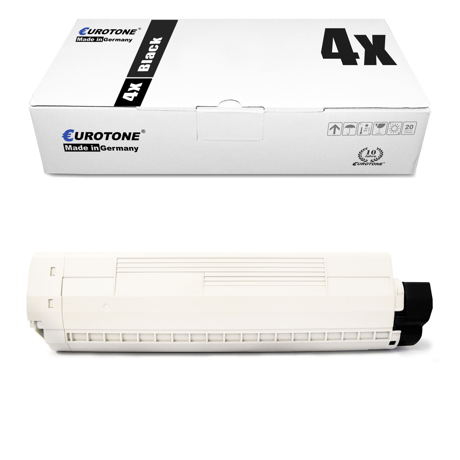 4X Eurotone Eco Toner BLACK For OKI ES-8441 ES-8431-DN