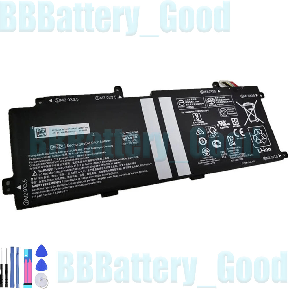 New MC02XL Battery for HP Elite x2 G4 HSTNN-DB9E L45645-2C1 MR02XL 47WH